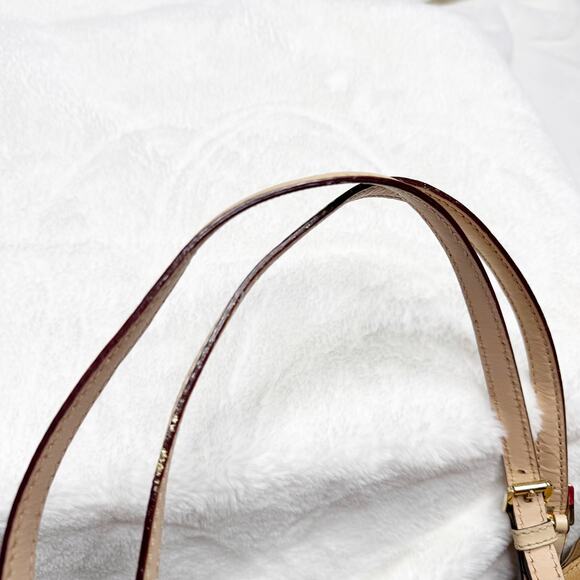 MICHAEL KORS Jet Set Camel Tan Leather Medium Tote Double Strap Bucket Handbag - Picture 13 of 16